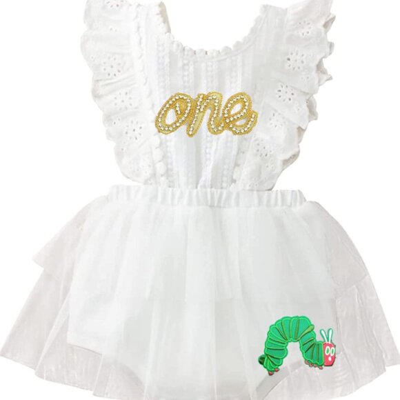 The Very Hungry Caterpillar Dress Birthday Outfit Clothes Caterpillar Romper